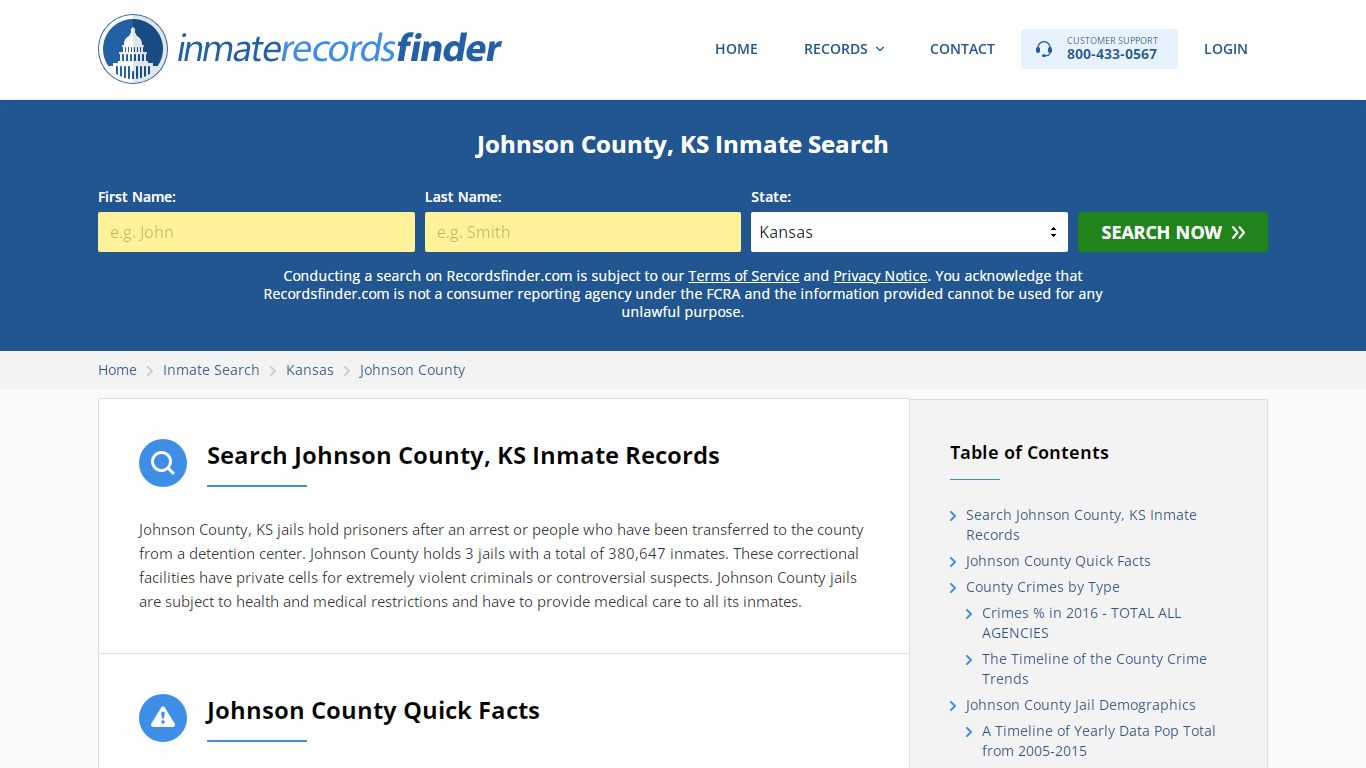 Johnson County, KS Inmate Lookup & Jail Records Online